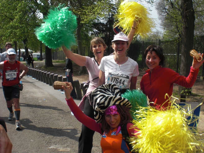 Cecile au marathon de paris