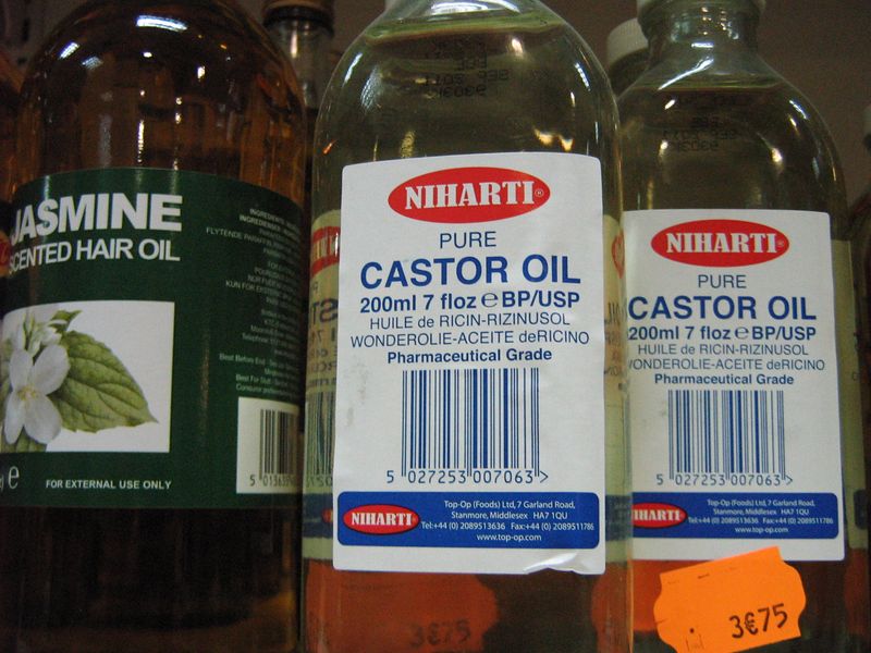Huile de castor ricin et huile de paraffine parfumée au jasmin