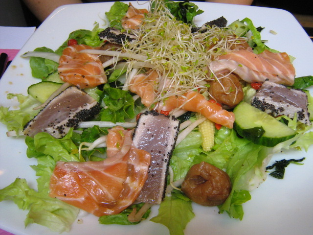 Salade detox thon saumon