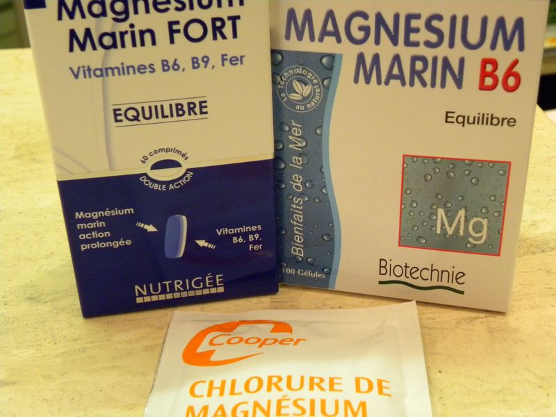 Chlorure magnésium et magnésium marin