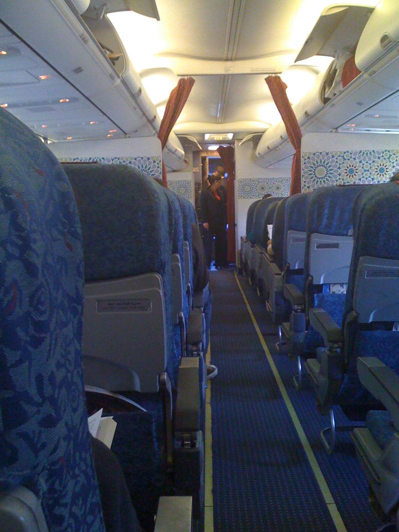 Dans l'avion